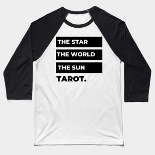 The Star, The World, The Sun, Tarot. Baseball T-Shirt